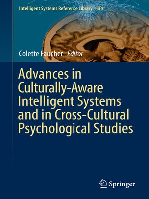 cover image of Advances in Culturally-Aware Intelligent Systems and in Cross-Cultural Psychological Studies